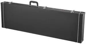 VEVOR Bass Guitar Hard Case, 48.03 in Rectangular Guitar Hard Case, With Lock Latch Keys Handle, PVC Padding Soft Lining Water-Resistant Hard Shell Guitar Cases, for 39-46.5 in Bass Guitars, Black