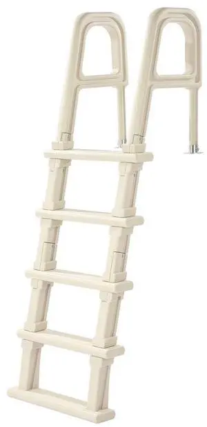 VEVOR Swimming Pool Ladder, 75°Inclined 5-Step Double Handrails Stair, Non-slip Heavy Duty Steps, Load Capacity 300 lb, for 48-54 In Inground & Above-ground Pools of Any Deck Surface Indoor & Outdoor