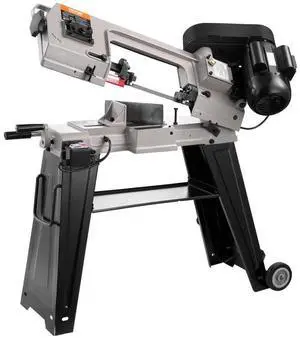 VEVOR Metal Horizontal Band Saw, 4 in x 6 in Rectangular Cutting Capacity, 110V Metal Vertical Cutting Bandsaw with 550W Motor, 0-45° Angle Adjustment, Variable Speed, for Metal, Wood, and Plastic