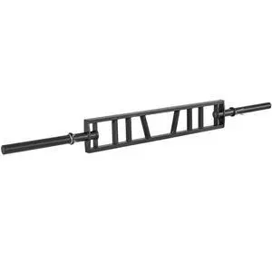 VEVOR Multi-Grip Barbell, 2-inch 3 Positions Swiss Bar, 550 LBS Capacity Heavy Duty Swiss Barbell Training Equipment, with 2 Collars and Knurled Grips, for Home Gym, Support Pressing, Lifting Curls