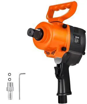 VEVOR 1 Inch Air Impact Wrench, Up to 1200 ft-lbs Nut-Busting Torque, 16.4 lbs Lightweight Pneumatic Impact Gun with Double Handles for Heavy Duty Repairs and Maintenance
