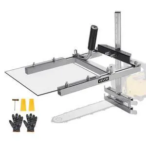 VEVOR Chainsaw Mill, Portable Sawmill Fits 16-20 in Planking Milling Bar, Lumber Cross Cutting Guide Chain Saw with Shield, 0.2-11.81 in Cutting Thickness, Timber Chainsaw Mill Kit for Woodworkers