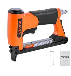 VEVOR Pneumatic Staple Gun, 21 Gauge Air Upholstery Stapler for 80 Series Fine Wire Staples 1/2" Crown 1/4"-5/8" Length, Max 150PCS Loading Air Staple Gun for Upholstering, Woodworking, DIY Projects