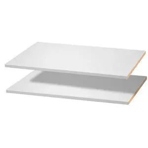 VEVOR Melamine Shelves, 2 Piece, Wooden Cabinet Shelves Cut to Size for Closet System, Replacement Cabinet Shelf, Versatile Use Wardrobe Board for Closets, Cabinets, or any custom Shelving Needs