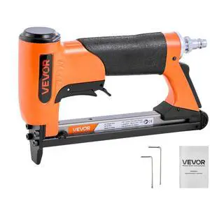 VEVOR Pneumatic Staple Gun, 20 Gauge Air Upholstery Stapler for 50 Series Fine Wire Staples 1/2" Crown 1/4"-5/8" Length, Max 110PCS Loading Air Staple Gun for Upholstering, Woodworking, DIY Projects