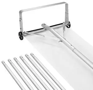 VEVOR Snow Roof Rake, 18.5 in Aluminum Blade, 5.2-30 ft Adjustable Roof Snow Scraper with Wheels & Slide, , Lightweight Snows Removal Tool for House Rooftop Leaves Debris Clearing