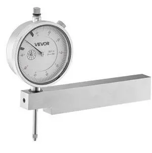 VEVOR Dial Test Indicator with Metal Base, 0.001 inch Accuracy, 0-1 inch Range, Easy to Read Large Dial, Professional for Narrow Area Measurement, Industrial Machining & Inspection, Precision Testing