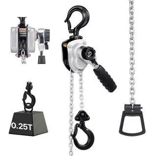 VEVOR Manual Lever Chain Hoist, 1/4T 550LBS Capacity Heavy Duty Come Along, 10FT Lift G80 Alloy Steel Chain With Dual Pawl Mechanical Brake,360°Rotating Hooks, for Warehouse Construction Garage