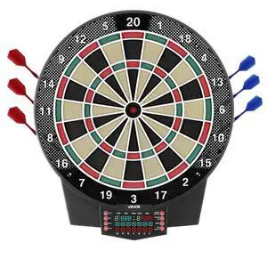 VEVOR Electronic Dart Board, 15.5" Target Dartboard with 43 Games & 320+ Variations for Up to 8 Players, 6 Dart Shafts with Flights & 50 Soft Tips, Color LCD Scoring Screen for Home Party Game Room