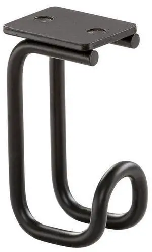 24-Pack Accessory Hooks Black