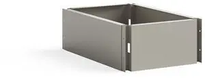 Single Continuous Metal Locker Base Addition 11.7"W x 16"D x 5.75"H - Tan