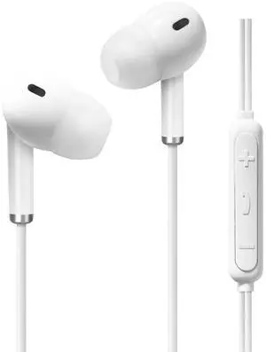 REIKO IN-EAR HEADPHONES WITH MIC FOR TYPE-C IN WHITE