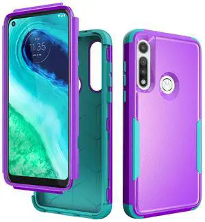 3in1 Hybrid Heavy Duty Defender Rugged Armor Military Grade Case For MOTOROLA G FAST 2020 In Purple 3in1 Hybrid Heavy Duty Defender Rugged Armor Military Grade Case For MOTOROLA G FAST 2020 In Purple