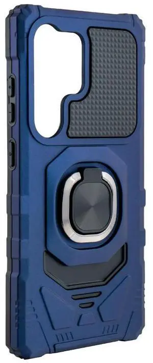Kickstand Ring Holder TPU Shockproof Case for Samsung Galaxy S25 ULTRA in BLUE Kickstand Ring Holder TPU Shockproof Case for Samsung Galaxy S25 ULTRA in BLUE
