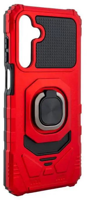 Kickstand Ring Holder TPU Shockproof Case for Samsung Galaxy A16 in RED