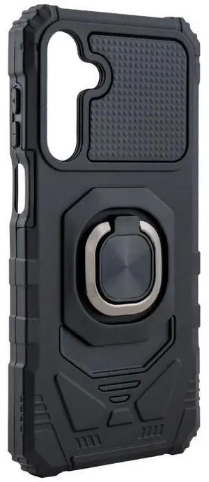 Kickstand Ring Holder TPU Shockproof Case for Samsung Galaxy A16 in Black