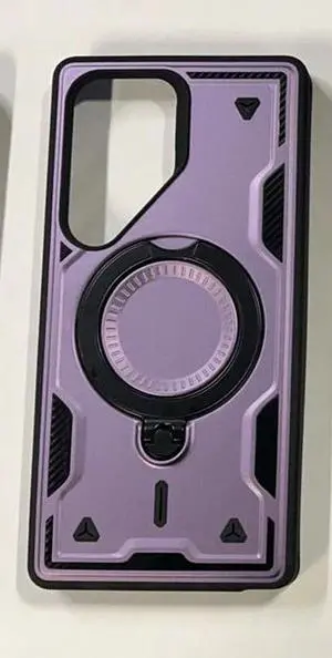 Reiko 360 Degree Rotating Magnetic Versatile Stand Purple Compatible with iPhone Samsung Galaxy S25 Ultra