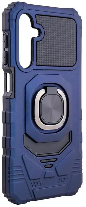 Kickstand Ring Holder TPU Shockproof Case for Samsung Galaxy A25 in Blue