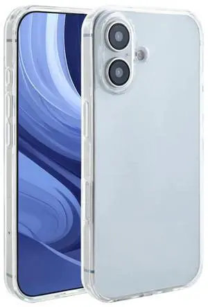 High Quality 2X Clean PC and TPU Bumper Case In Clear For Apple iPhone 16