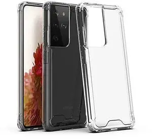 High quality TPU Bumper and Clarity PC Case For SAMSUNG GALAXY S21/S30 ULTRA In Clear