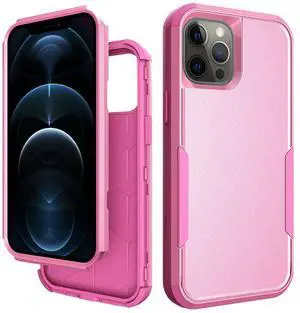 3in1 Hybrid Heavy Duty Defender Rugged Armor Case For APPLE IPHONE 12 PRO MAX In Pink 3in1 Hybrid Heavy Duty Defender Rugged Armor Case For APPLE IPHONE 12 PRO MAX In Pink