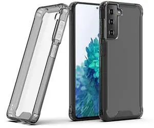 High quality TPU Bumper and Clarity PC Case For SAMSUNG GALAXY S21/S30 PLUS In Black