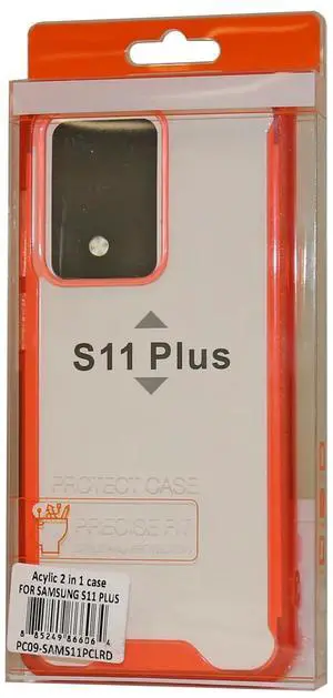 Reiko Samsung S20 ULTRA High quality Tpu Bumper and Clarity PC Case In Red