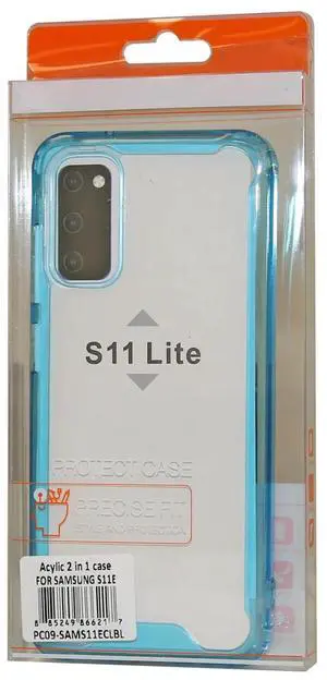 Reiko Samsung S20 High quality Tpu Bumper and Clarity PC Case In Blue