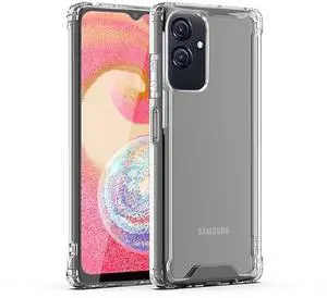 Reiko High Quality 2X Clean PC and TPU Bumper Case In Clear For Samsung Galaxy A04/A04E