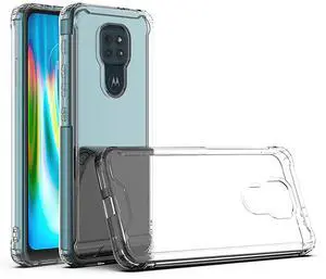 Moto E7 Plus/G9/G9 Play High quality TPU Bumper and Clarity PC Case In Clear