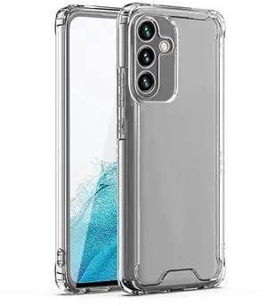 Reiko High Quality 2X Clean PC and TPU Bumper Case In Clear For Samsung Galaxy A54 5G