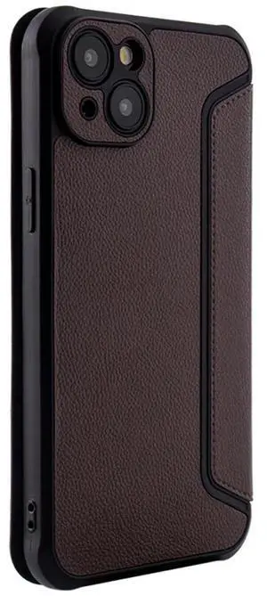 Magnetic wallet Leather phone case For Apple iPhone 15 PLUS In Brown
