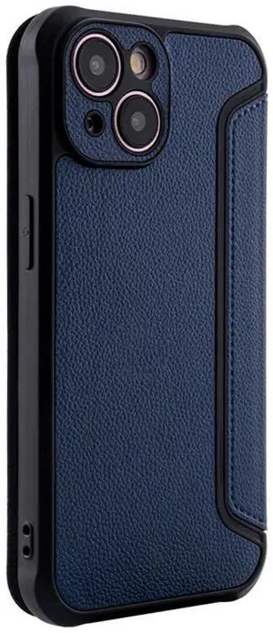 Magnetic wallet Leather phone case For Apple iPhone 15 In Navy