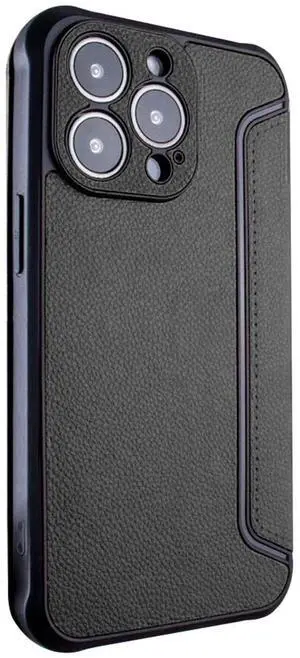Magnetic wallet Leather phone case For Apple iPhone 14 Pro In Black