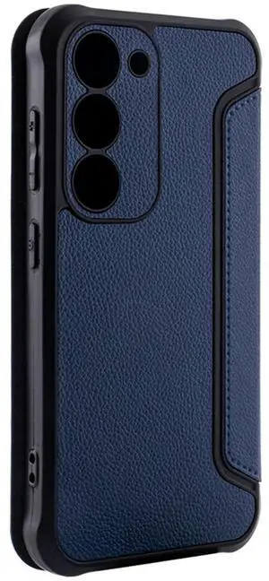 Magnetic wallet Leather phone case For Samsung Galaxy S23 Plus In Navy