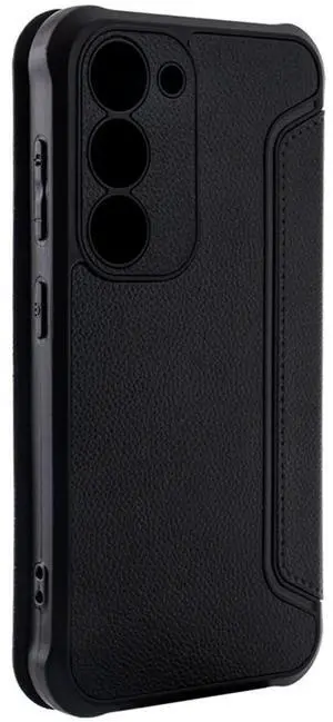 Magnetic wallet Leather phone case For Samsung Galaxy S23 Ultra In Black