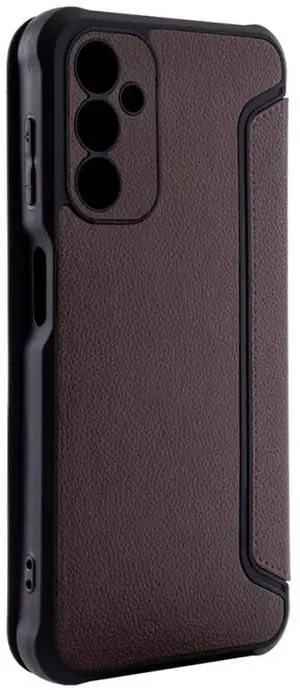 Magnetic wallet Leather phone case For Samsung Galaxy A14 5G In Brown