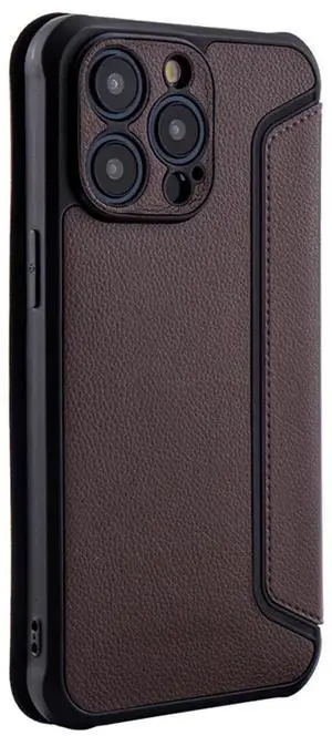 Magnetic wallet Leather phone case For Apple iPhone 15 PRO MAX In Brown