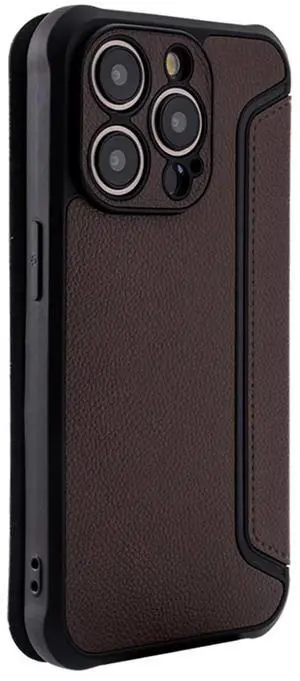Magnetic wallet Leather phone case For Apple iPhone 15 PRO In Brown