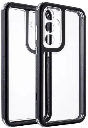 Heavy Duty Transparent Shockproof Protection 3-in-1 Hybrid Protective Case For GALAXY A35 5G In Black Heavy Duty Transparent Shockproof Protection 3-in-1 Hybrid Protective Case For GALAXY A35 5G In Black