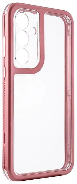 Heavy Duty Transparent Shockproof Protection 3-in-1 Hybrid Protective Case For GALAXY A35 5G In Pink Heavy Duty Transparent Shockproof Protection 3-in-1 Hybrid Protective Case For GALAXY A35 5G In Pink