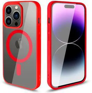 Transparent Back Cover Phone Shell fashion design magnetic 2 in 1 mobile phone case for iPhone 14 Pro