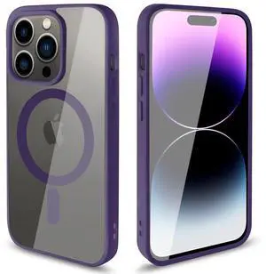 Transparent Back Cover Phone Shell fashion design magnetic 2 in 1 mobile phone case for iPhone 14 Pro