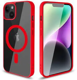 Transparent Back Cover Phone Shell fashion design magnetic 2 in 1 mobile phone case for iPhone 14 Plus Transparent Back Cover Phone Shell fashion design magnetic 2 in 1 mobile phone case for iPhone 14 Plus