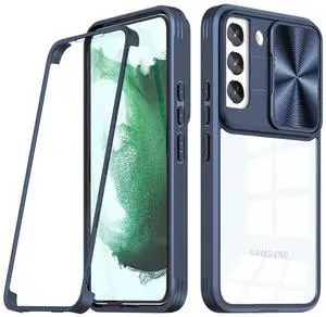 Full Protection With Mobile Phone Protective Film Slide Camera Lens Phone Case For Samsung Galaxy S 22 In Navy