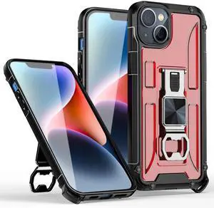 Kickstand Ring Holder/Bottle Opener with Magnetic Car Mount for IPHONE 14  In Red