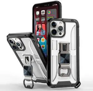 Kickstand Ring Holder/Bottle Opener with Magnetic Car Mount for APPLE IPHONE 13 Pro