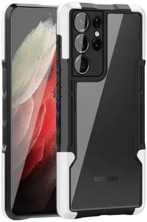 Shockproof Excellent Grip with Silky Feeling for Samsung Galaxy S21 FE In White Shockproof Excellent Grip with Silky Feeling for Samsung Galaxy S21 FE In White