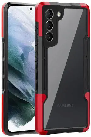 Shockproof Excellent Grip with Silky Feeling for Samsung Galaxy S21/S30 Plus In Red