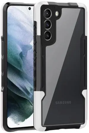 Shockproof Excellent Grip with Silky Feeling for Samsung Galaxy S21/S30 Plus In White Shockproof Excellent Grip with Silky Feeling for Samsung Galaxy S21/S30 Plus In White